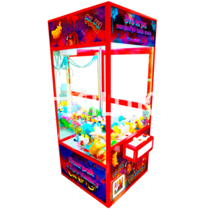 Автомат с игрушками Кра-Няшка красный Модный 2 светящийся Хватайка